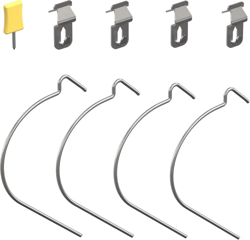 National Hardware N900-009 Kit de hardware para colgar en la pared de bajo daño, cinc plateado