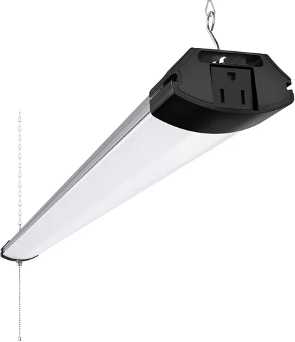 Miniatura 18 de Barrina BS84 - Luces LED para taller de 4 pies, 84 W, 10000 lúmenes, 6500 K, lámpara enlazable para garaje, sótano, colgante o montaje empotrado, 4