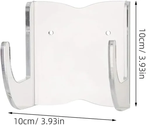 Miniatura 7 de DOITOOL Soporte de pared para guitarra horizontal, acrílico transparente acústica/clásica/eléctrica, soporte para ukelele banjo, exhibición