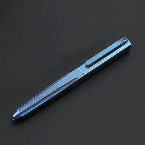 Miniatura 8 de Hamans Bolígrafo de titanio con tapa de clip de 5.2 pulgadas, bolígrafo táctico de tamaño compacto para llevar a diario