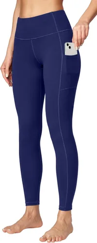 Ewedoos - Pantalones deportivos de yoga para mujer con bolsillos leggings con bolsillos, de tiro alto, con control de abdomen, que no transparentan,