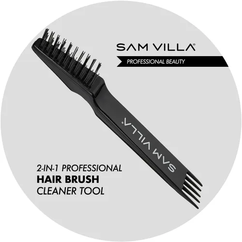 Miniatura 2 de Sam Villa Herramienta limpiadora de cepillos de pelo profesional 2 en 1 para todos los tipos de cepillos de cabello