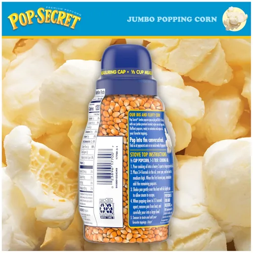Miniatura 7 de Pop Secret Granos de palomitas de maíz jumbo, tarro de 30 onzas