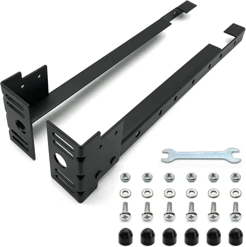 Juego de soportes de extensión para pie de cama - Kit de accesorios - Apto para camas twin, full, queen o king