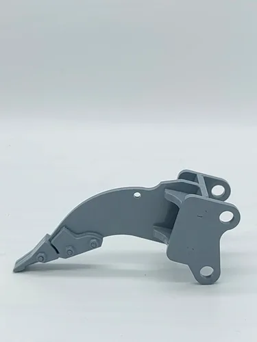 Miniatura 4 de Excavadora RC cubo de metal completo, compatible con E111/E010/EC160, accesorio para adultos, gris, funcionalidad realista de excavación y rasgadura