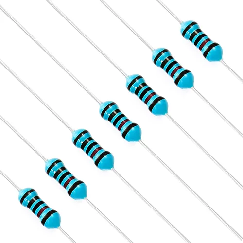 Miniatura 82 de Chanzon 100pcs 1/4W (0.25W) 62 Ohmios Resistencia fija de película metálica Ohmios 0.01 ±1% Tolerancia 62R MF Resistencias de orificio pasante