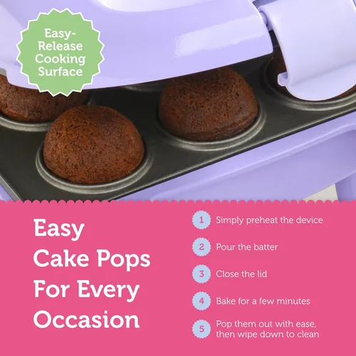 Miniatura 5 de Máquina para preparar Cake Pop Babycakes, Lila