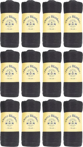 Miniatura 9 de Yacht & Smith Mantas de forro polar suave de 50 x 60, ligeras, acogedoras y cálidas, manta colorida oscura para sofá de viaje al aire libre, al por
