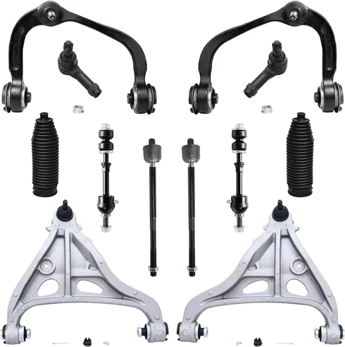 Miniatura 106 de Detroit Axle - Kit de extremo delantero para Ford 1998-2001 Explorer Mercury Mountaineer, 4 barras estabilizadoras delanteras y traseras, 2 brazos