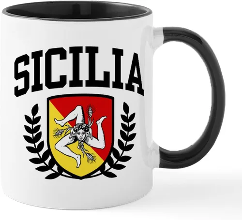 Miniatura 41 de CafePress Sicilia Mug - Taza de café de cerámica (11.0 fl oz)
