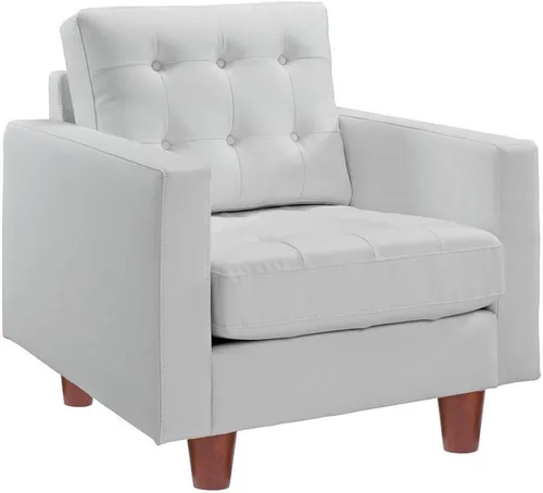 Miniatura 4 de Sofá redondo de madera maciza con patas de madera maciza con acabado de nogal (4 pulgadas, juego de 4)