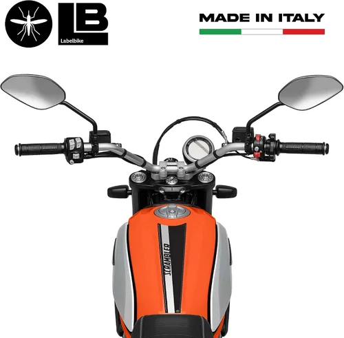 Miniatura 3 de labelbike - Adhesivo 3D para motocicleta, protección y decoración para depósito de combustible en resina compatible con Ducati Scrambler Nuevo