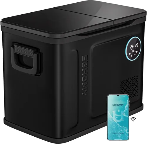 Miniatura 8 de EUHOMY Refrigerador de 12 voltios, enfriador eléctrico de 37QT de doble zona con control por aplicación, refrigerador para automóvil con 12/24V DC