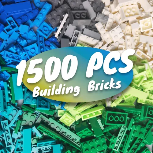 Miniatura 12 de HUIZDQ 200 ladrillos de construcción clásicos, ladrillos a granel de 2 x 4, juguetes de construcción creativos STEM, gris oscuro