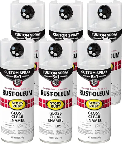 Miniatura 147 de Rust-Oleum 376855 - Pintura en aerosol antióxido personalizada 5 en 1, 12 onzas, color negro mate, (paquete de 1)