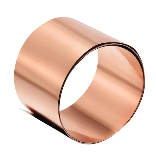 Miniatura 25 de uxcell Rollo de hoja de cobre, placa 3,280.8 ft m x 131.2 ft m x 0.2 ft m de la hoja del metal