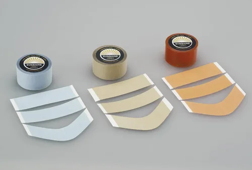 Miniatura 4 de Sunshine Tape Rollo de cinta adhesiva para peluca sin pegamento 1 pulgada x 3 yardas Doble cara, grado médico Cinta de tupé y peluca