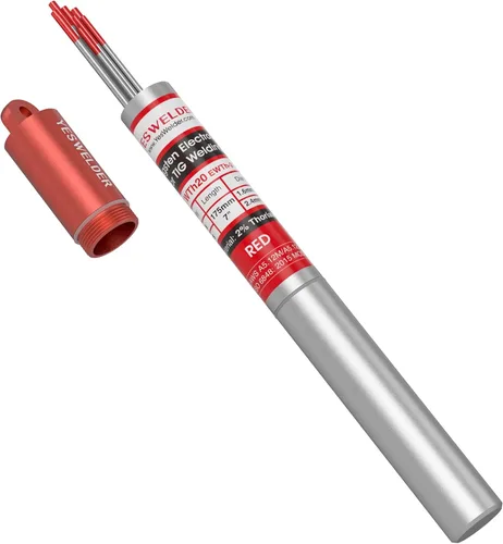 Miniatura 12 de YESWELDER - Electrodo de tungsteno para soldadura TIG, ceriado al 2%, de 1/16 x 7 pulgadas (gris, WC20/EWCe-2), paquete de 10