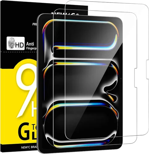 Miniatura 14 de NEW'C Paquete de 2 protectores de pantalla diseñados para iPad Air 2025 de 11 pulgadas (M3), iPad Air 2024 de 11 pulgadas (M2), vidrio templado, sin
