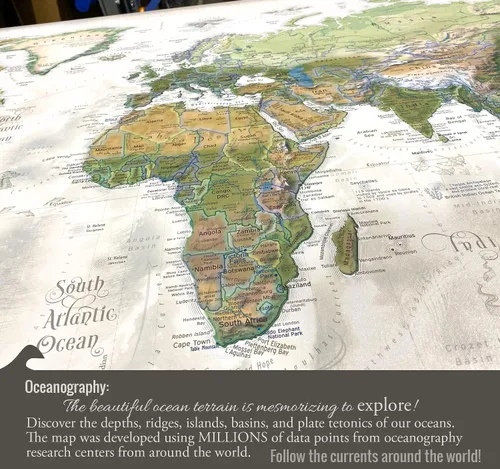 Miniatura 7 de Tablero de alfileres personalizado con mapa del mundo, lienzo estirado grande, póster enrollado o mapa enmarcado, mapa del mundo con alfileres