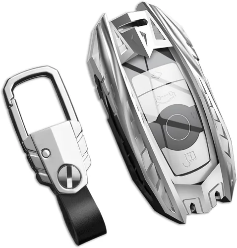 Miniatura 38 de Funda para llavero Nissan con llavero, elegante y duradera funda de protección de aleación de zinc compatible con Altima Maxima Rogue Armada