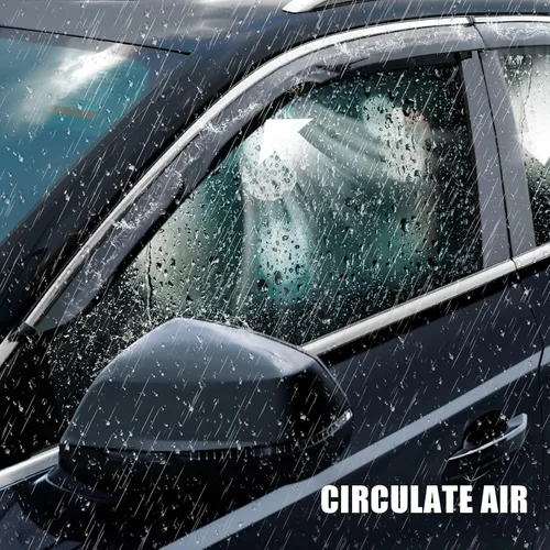 Miniatura 5 de 4 unidades de protectores de lluvia para ventana lateral tintados ahumados diseñados para Kia Forte 2019 2020 2021 2022 2023 EX FE GT LINE LXS