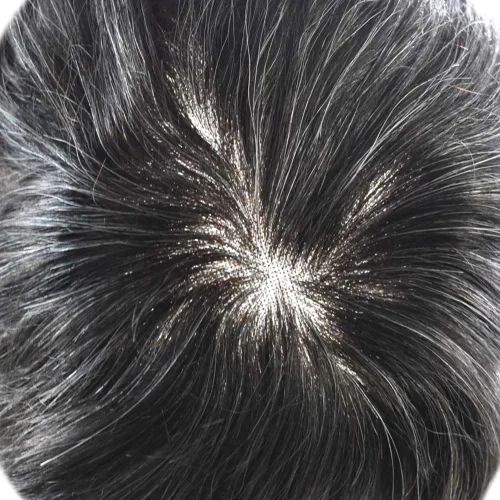 Miniatura 6 de Mens Toupee Hair Piece For Men Hair Replacement System For Men Fine Mono Mens Hair Piece Human Hair Piece Toupee For Men Hairpieces Protesis Capilar