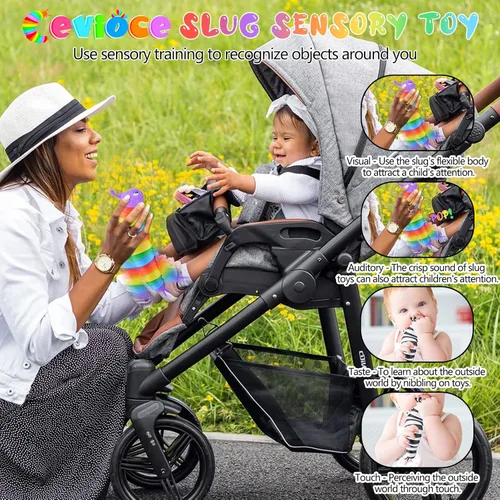 Miniatura 3 de Cevioce Juguete de Babosa para la Ansiedad, Juguetes Sensoriales de Babosa para Niños y Adultos, 3 Piezas Juguetes Sensoriales para Niños Autistas