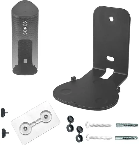 Miniatura 9 de Soportes de pared para Sonos Roam, 2 unidades, sin taladros, metal resistente, acabado de pintura, fácil instalación, compatible con Roam, Roam 2