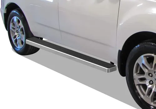 Miniatura 11 de APS Estribos (barras de escalón lateral) compatibles con Acura MDX 2007-2010 (acero inoxidable con recubrimiento en polvo negro de 5 pulgadas)