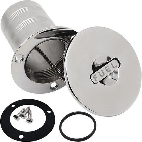Miniatura 11 de Boat Water/Diesel/Gas/Fuel Deck Fill/Filler 1-1/2 Inch(38mm) with Keyless Cap 316 Stainless Steel Boat Deck Hardware for Boat, Yacht, Caravan