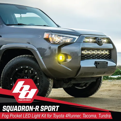 Miniatura 3 de Baja Designs Squadron-R Sport - Kit de luces LED antiniebla para Toyota Tacoma 2012-24, Tundra 2014-24, 4Runner 2010-24, juego de 2 luces LED
