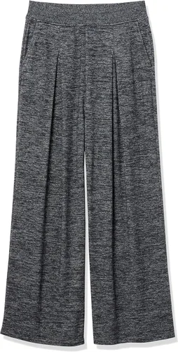 Miniatura 5 de Daily Ritual Pantalón de pierna ancha plisado de punto acogedor para mujer