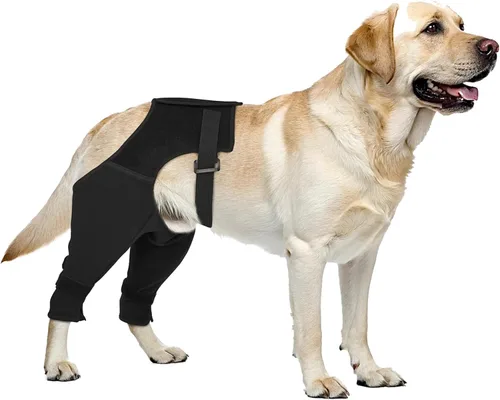 Manga de pierna de perro, pierna trasera para dejar de lamer, pantalones de recuperación para perro para heridas ACL TPLO después de la cirugía,