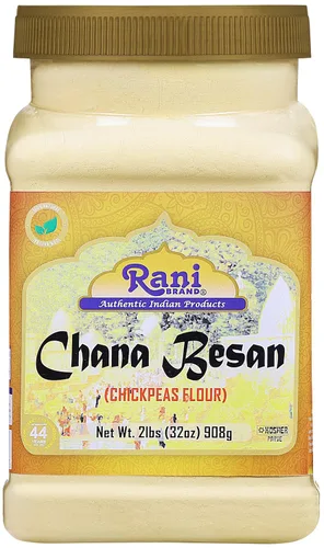 Miniatura 14 de Rani Chana Besan (harina de garbanzos, gramo) 400 onzas (25 libras) caja a granel de 25.0 lbs ~ Todo natural Vegano Apto para gluten Sin OMG