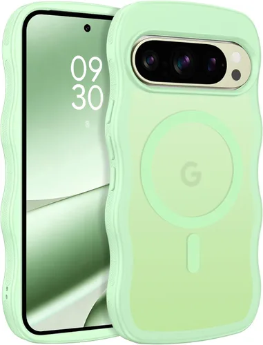 Miniatura 33 de BENTOBEN Magnetic for Google Pixel 10 Case Cute, Curly Wavy Pixel10 Case [Compatible with MagSafe], Anti-Slip Shockproof Matte Slim Women Girls Boys