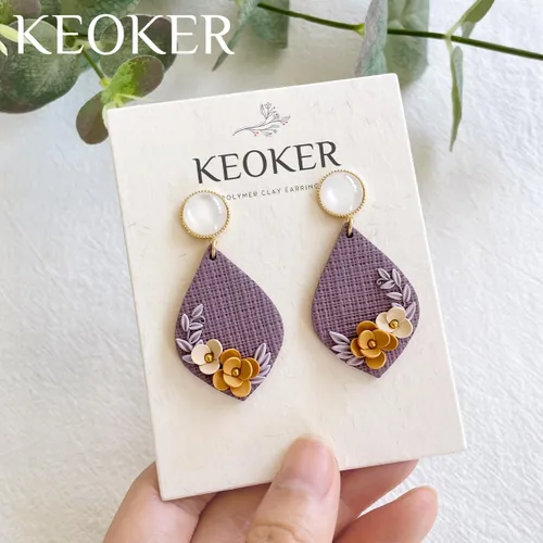 Miniatura 2 de KEOKER Rodillo de textura para arcilla polimérica, rodillo de arcilla polimérica para hacer aretes, rodillo de textura de arcilla polimérica, como