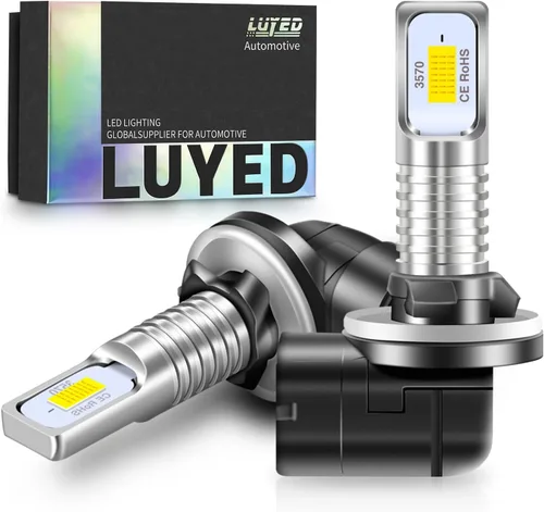 Bombilla LED antiniebla 881, 6500 K, xenón blanco, extremadamente brillante, 886 889 894 898, repuesto para luces antiniebla, paquete de 2 Blanco