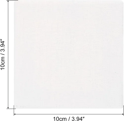 Miniatura 2 de PATIKIL Lienzos de pintura de lino para pintura, paquete de 3 paneles cuadrados de madera de 4 x 4 pulgadas, paneles de lienzo de arte en blanco