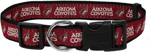 Miniatura 10 de Collar Pets First NHL para perros y gatos. ¡Ajustable, lindo y elegante! ¡El collar definitivo para fanáticos del hockey! Pittsburgh Penguins