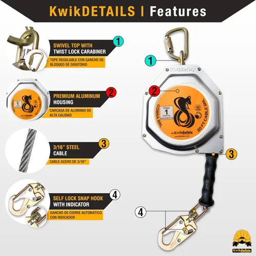 Miniatura 3 de KwikSafety - Charlotte, NC - Paquete COBRA de 20 pies