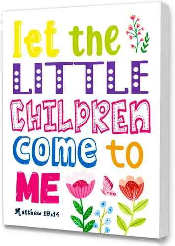 Miniatura 17 de LISTNGBO Arte de pared con los 10 mandamientos para niños, decoración de pared de diez mandamientos para niños, versículos de la Biblia, arte