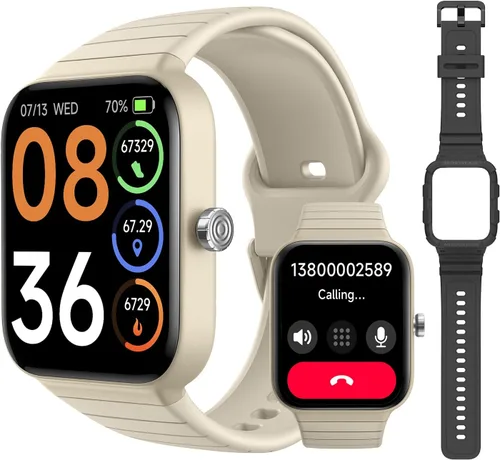 Miniatura 9 de SKG - Reloj inteligente para mujeres, rastreador de actividad física con resistencia al agua de 5 ATM, monitor de sueño, reloj inteligente de 1.7