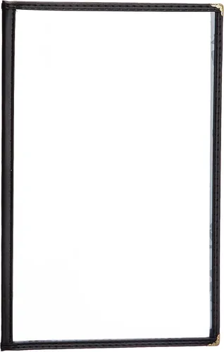 Miniatura 5 de Winco cubierta para menú, sencillo, 9.8 in x 12.4 in, negro