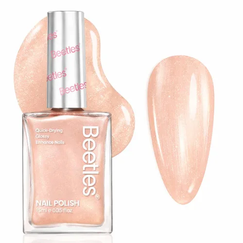 Miniatura 20 de Beetles Pearl - Esmalte de uñas natural iluminador, corrector de uñas de secado rápido, fortalecedor de uñas y tratamiento de crecimiento para uñas