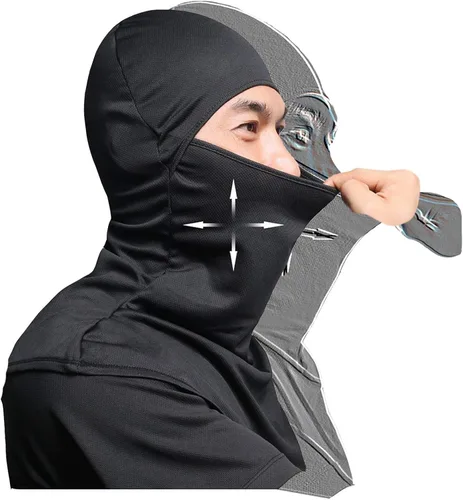 Miniatura 6 de AIWOLU Pasamontañas para protección solar transpirable cuello largo para hombre