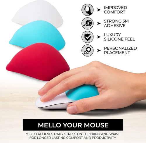 Miniatura 2 de Mello - Cojín de silicona compatible con Apple Magic Mouse 1 y 2 (azul arándano)