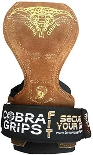 Miniatura 27 de Cobra Grips Weight Lifting Gloves with Adjustable Neoprene Padded Wrist Wraps - Heavy Duty Alternative to Power Lifting Hooks for Deadlifts
