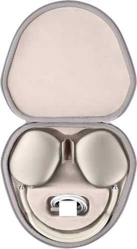 Miniatura 19 de co2CREA Funda rígida con modo de sueño, reemplazo para auriculares Apple AirPods Max inalámbricos de diadema (Funda negra)