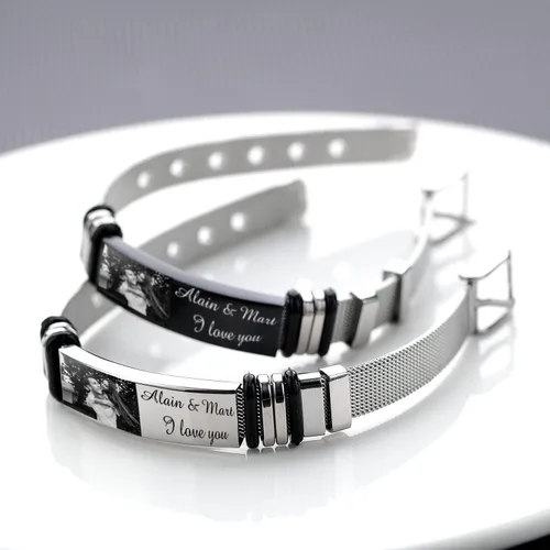Miniatura 50 de OPALSTOCK Pulseras médicas personalizadas de silicona ajustable para identificación de emergencias, grabado gratuito, 9 pulgadas, resistente al